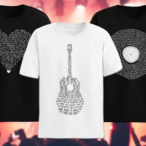 Couple apparel with sentimental lyrics | Lyrics Print Top