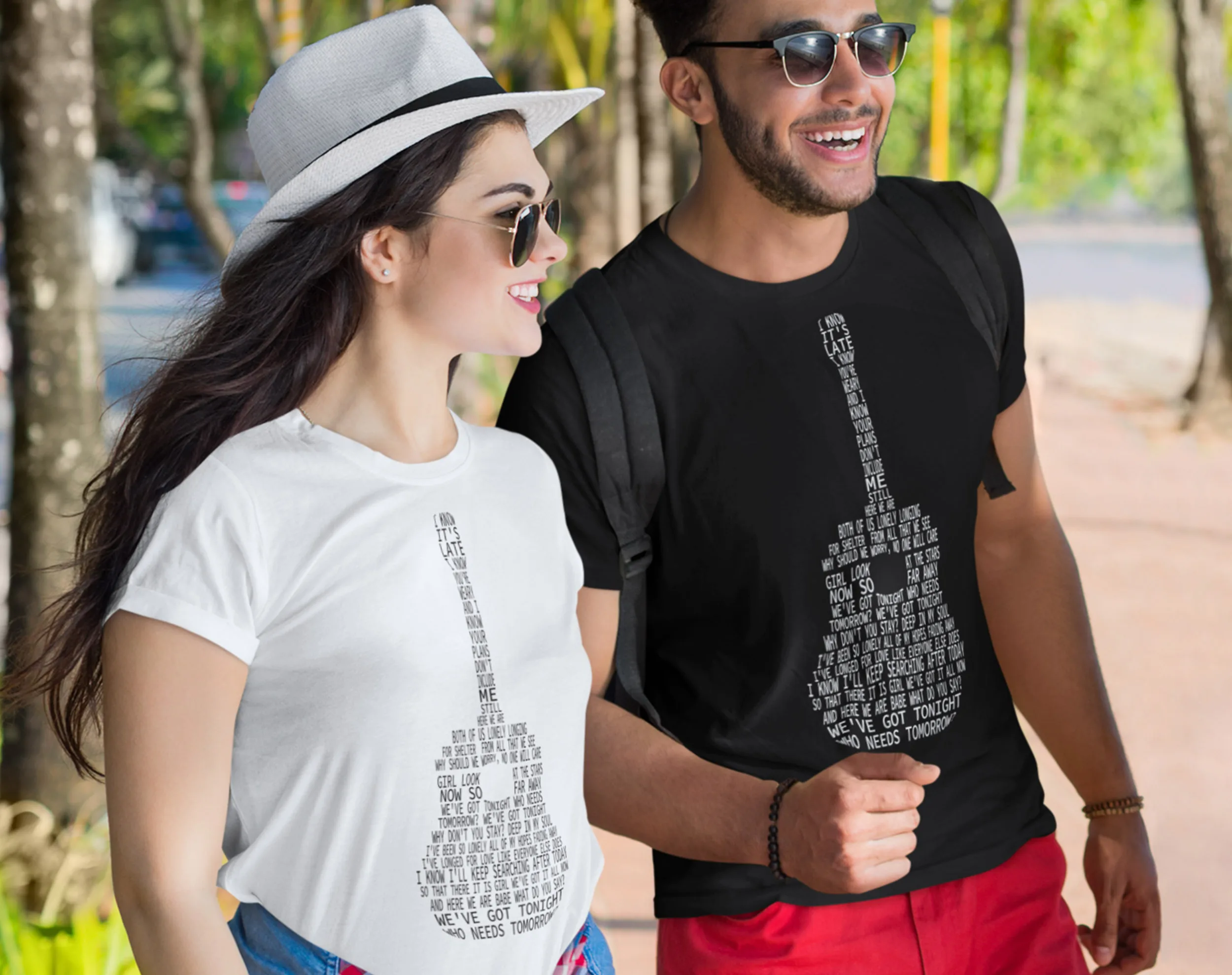 Unique graduation gifts for her | Song Text Graphic Tee - Image 2