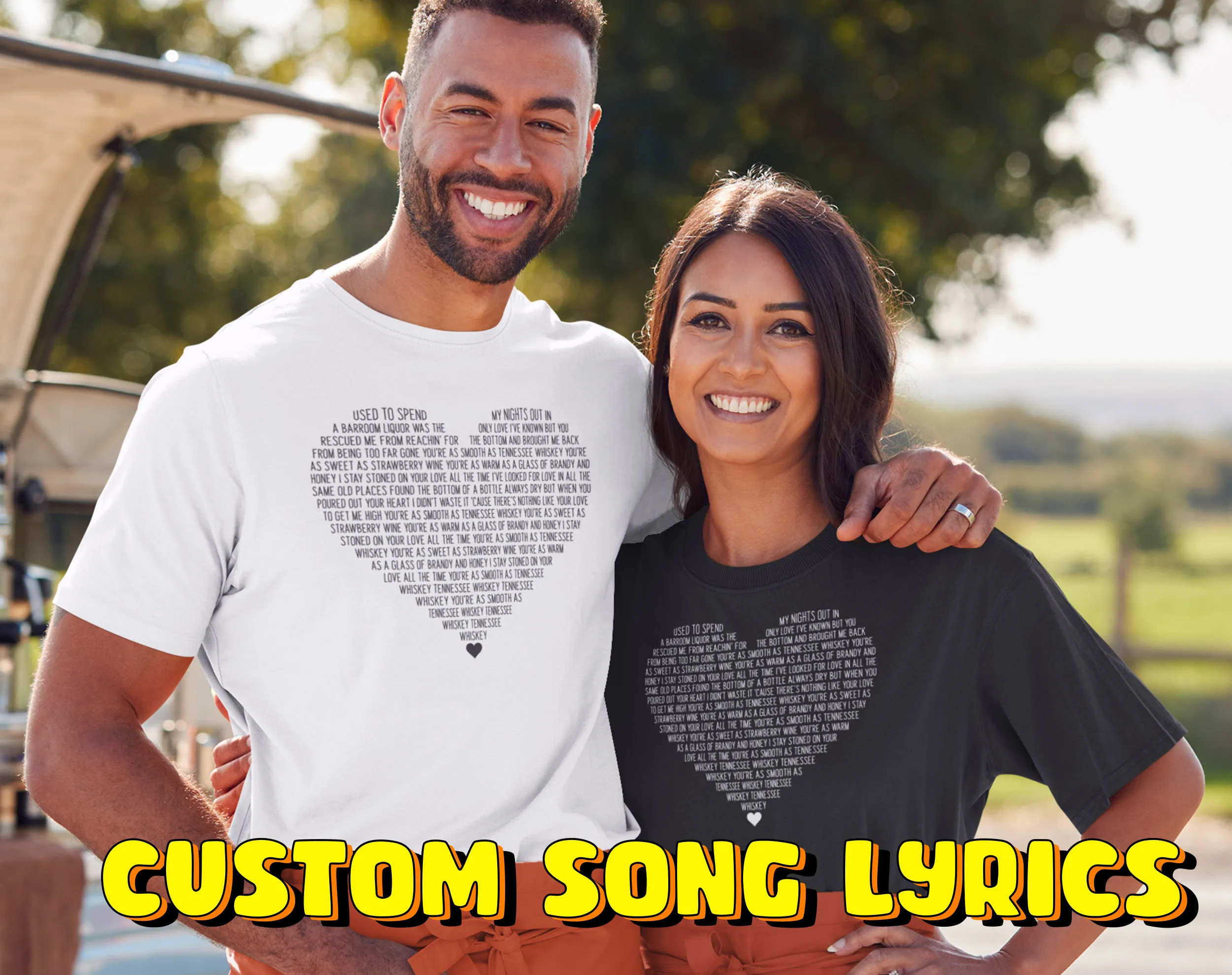 Unique graduation gifts for her | Song Text Graphic Tee - Image 3