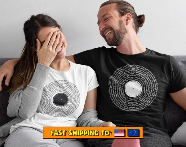 Matching couple shirts | Custom Song Lyrics Tee - Image 4