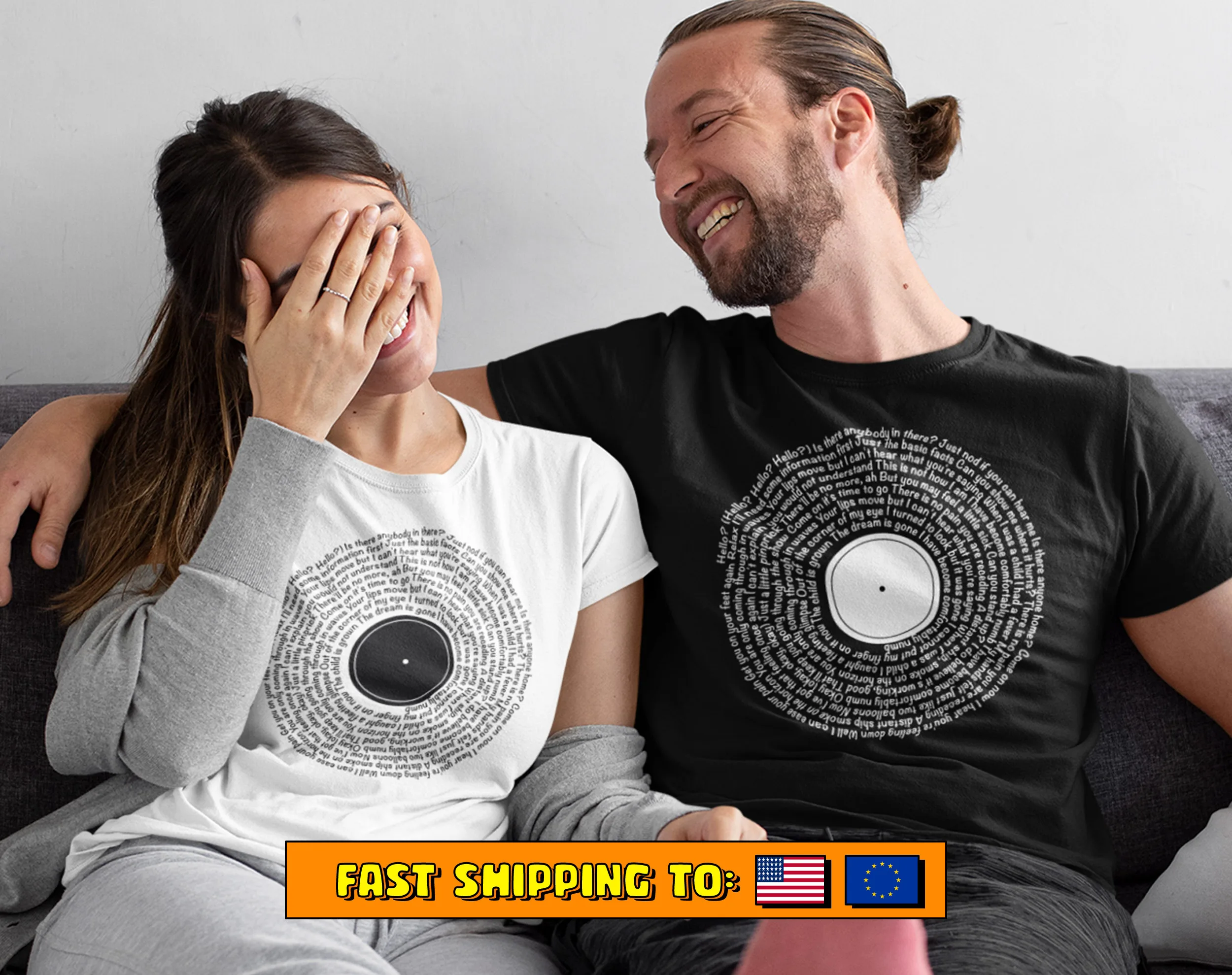 Unique graduation gifts for her | Song Text Graphic Tee - Image 4