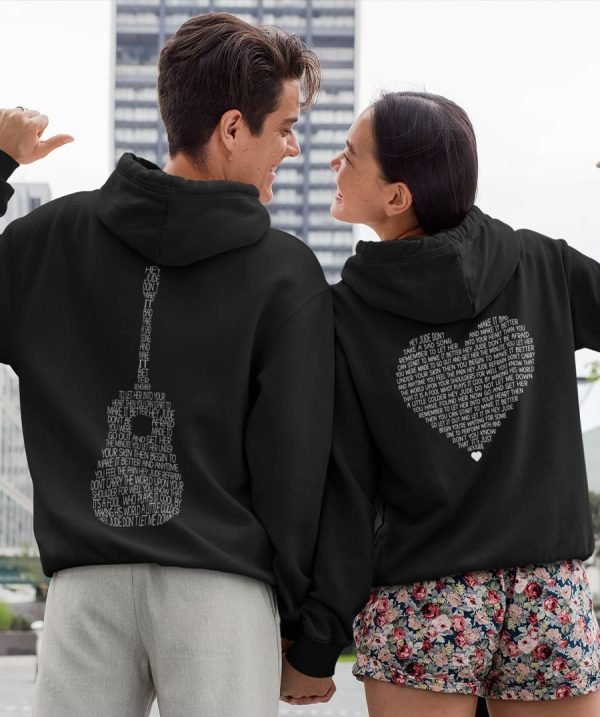 Custom hoodie with lyrics personalized gift for lovers