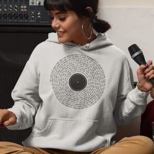 Custom hoodie with lyrics for singer gift idea