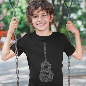 personalized tee for kids with song lyrics