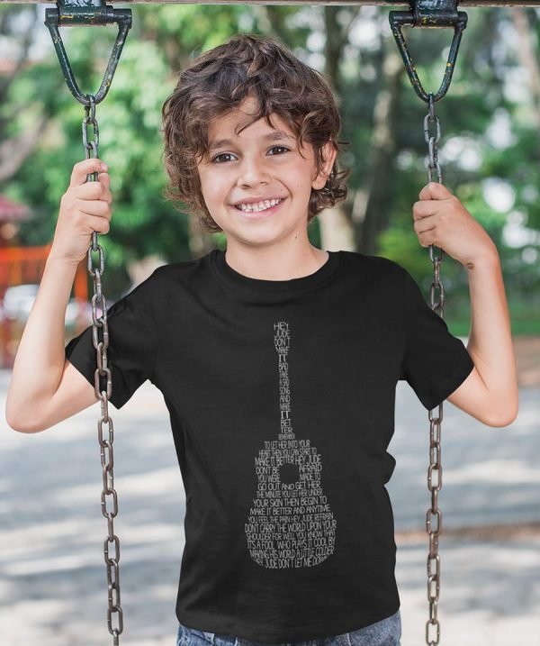 personalized tee for kids with song lyrics