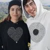 Custom Hoodie with song lyrics matched couple hoodie