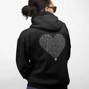 Custom hoodie with lyrics personalized gift for lovers
